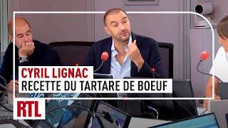 Cyril Lignac  sa recette du Tartare de bœuf [upl. by Airetahs]