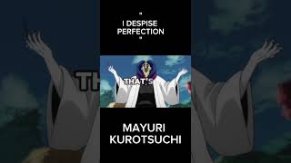 Kurotsuchis speech on perfection anime bleach [upl. by Ahsatan956]