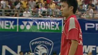 15 Finale SH  Lee Chong Wei vs Boonsak Ponsana Malaysia Super Series 2010 [upl. by Atekin]