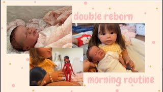 Reborn toddler and newborn morning routine☀️🍼 [upl. by Clement]