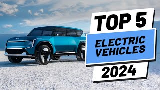 Top 5 BEST Electric Cars of 2024 [upl. by Yrellih]