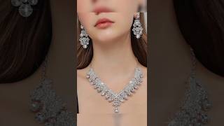 Bridal necklace designshorts bridaljewellery shortsvideo [upl. by Etnecniv86]