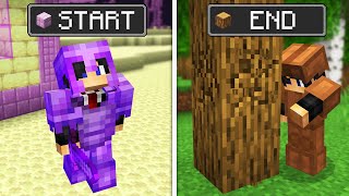 Minecraft but you beat it Backwards [upl. by Erida]