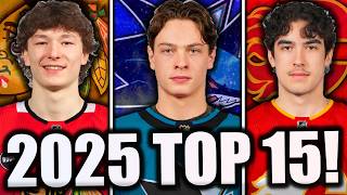 EARLY 2025 NHL MOCK DRAFT Top 15 Prospect Rankings [upl. by Wenz]