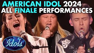 ALL AMERICAN IDOL FINALE PERFORMANCES 2024  Idols Global [upl. by Pollard670]