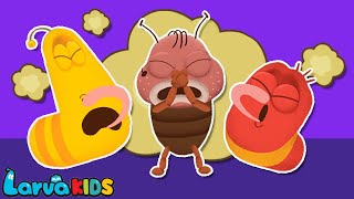 FART SONG  NURSERY RHYME  LARVA KIDS  FUNNY SONG  LEARN SONG [upl. by Adriano761]