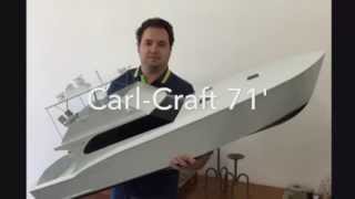 Sport Fishing RC Boat CarlCraft 71 scale 115 57quot part 1 [upl. by Win]