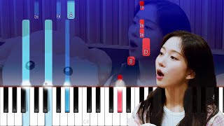 HAEWON NMIXX Maru is a Puppy OSTPiano Tutorial [upl. by Maon]