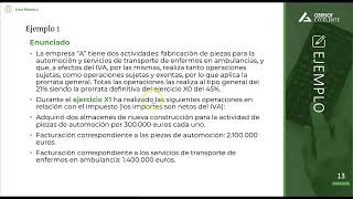 Píldora Contable Curso Contabilización del IVA en la regla de prorrata [upl. by Tnerual]