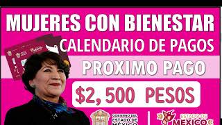 🤑😱Mujeres con Bienestar ¡DEPOSITO 2500 PESOS ya se viene tu pago🥳👌 [upl. by Rafa]