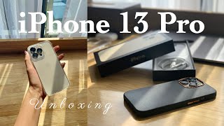 UNBOXING  iPhone 13 Pro Gold  Accessories  Camera test 💛 [upl. by Marybelle]