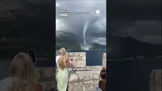 Massive Waterspout Enthralls Observers in Croatia [upl. by Jaela]