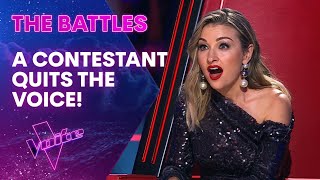 Coaches Major Shock as Contestant Quits The Voice  The Battles  The Voice Australia [upl. by Wardlaw]