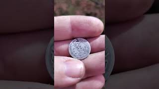 VERY RARE 1901S BARBER DIME FOUND shorts metaldetecting coins [upl. by Service]