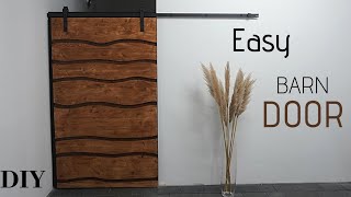 Sliding Barn Door DIY💥Schiebetür selber bauenTür selber bauenBuilding modern Sliding Barn DOOR 💥 [upl. by Dranoc]