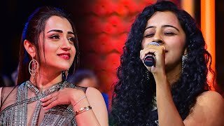 Trisha mesmerized by Darshana Rajendrans multifaceted talent at the South Movie Awards [upl. by Bollay575]