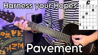 Harness Your Hopes  Pavement Guitar lesson  Tutorial [upl. by Schug721]