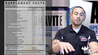 Anavite Powder by Gaspari Nutrition Review Vitamins Minerals [upl. by Leasi741]