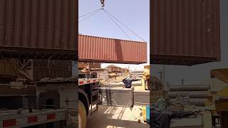 XCMG Crane QY70KH lifting Container viral youtubeshorts trending [upl. by Snowman]