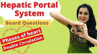 ❣️Hepatic Portal System Phases of Heart Double Circulation Board Questions Class 10 ICSE Biology [upl. by Sidwell362]