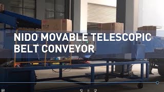 Nido Movable Dockless Telescopic Belt Conveyor [upl. by Anibor634]