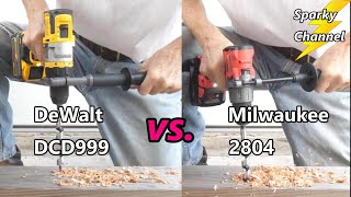 DeWalt DCD999 vs Milwaukee 2804 Hammer Drill Drivers You Decide Who Won [upl. by Lorrimor408]