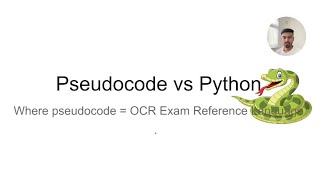 OCR J277 Exam Reference Language vs Python  GCSE Computer Science [upl. by Gildea]