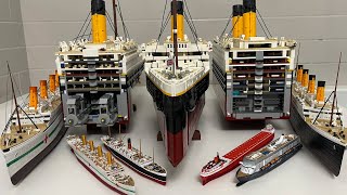 Titanic HMHS Britannic Fitzgerald Model Ships Review with Lego Ttianic Assembly [upl. by Araic19]