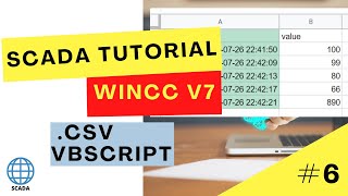 How to export data to CSV file using VBScript  HMI  SCADA Programming WinCC V7 Tutorial 6 [upl. by Feledy]