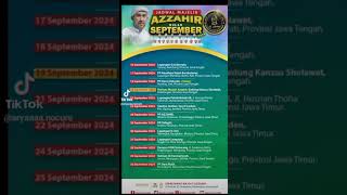 JADWAL AZ ZAHIR SEMENTARA SEPTEMBER 2024 [upl. by Neelrak]