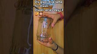 quotDIY DIYA 🪔 LAMP FOR DIWALIquot CRAFT FOR DIWALI diy handmade diwali shorts craft [upl. by Aneerak]