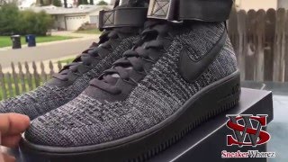 Nike Air Force One Ultra Flyknit Mid  Video Review [upl. by Yzdnil]