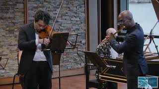 Mahan Esfahani amp the Viano Quartet perform JS Bachs Brandenburg concerto No 5 BWV 1050 [upl. by Solange]