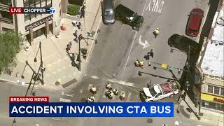 CTA bus involved in multivehicle crash on South Side [upl. by Ollie]