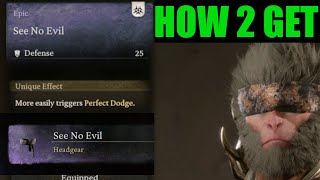 How to unlock See no evil head gear Easy Perfect Dodge  Black myth wukong [upl. by Nnylyrehc]