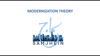 MODERNIZATION THEORY  DEVELOPMENT STUDIES URDUHINDI [upl. by Acissaj]