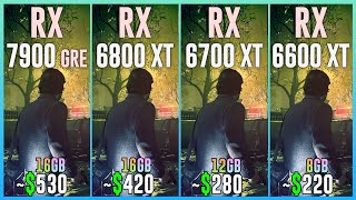 RX 7900 GRE vs RX 6800 XT vs RX 6700 XT vs RX 6600 XT  Test in 25 Games [upl. by Nauwaj251]