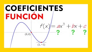 📈 Cálculo COEFICIENTES de una FUNCIÓN cúbica ▶ Derivadas y Mínimos Relativos [upl. by Alemaj581]