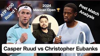 Casper Ruud vs Christopher Eubanks Mexican Open 2024 ATP 500  Vikas Kohli Hindi Post Match Analysis [upl. by Dlanigger390]