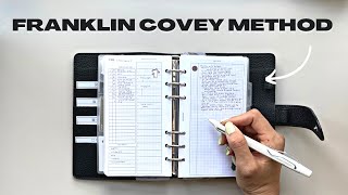 Better than GTD The Franklin Covey Planner System EXPLAINED  how to implement it in your planner [upl. by Harifaz]