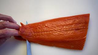 Skinning a Salmon Fillet with Chef Lou [upl. by Ecyla]