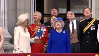 Trooping The Colour Flypast 2013 with the Band of the Royal Irish HD [upl. by Yrahcaz673]