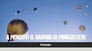 Lo spettacolo delle mongolfiere a Mondovì in volo anche conigli e pinguini [upl. by Gifford382]