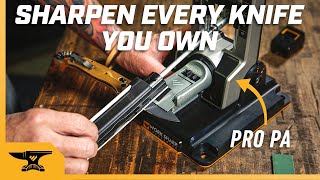 Sharpen Every Knife You Own on the Professional Precision Adjust Knife Sharpener [upl. by Eerised]