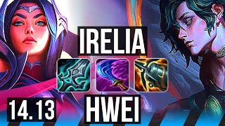 IRELIA vs HWEI MID  10 solo kills 1700 games  VN Master  1413 [upl. by Adihsar329]