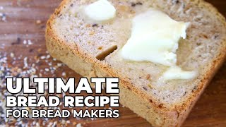 EASY ULTIMATE Best Bread Recipe for Automatic Bread Machine  Everything Bagel Spice [upl. by Enyalaj]