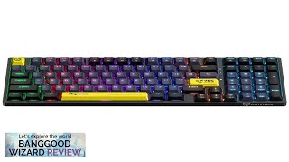 ONIKUMA G38 98 Keys Mechanical Gaming Keyboard Hot Swappable BrownBlue Switch RGB Review [upl. by Olatha]