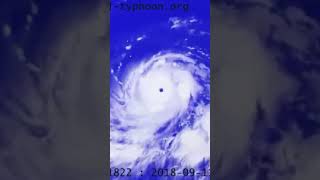 Super Typhoon Mangkhut 2018 Full life satellite view [upl. by Behl]