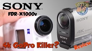 Sony FDRX1000v 4K Action Camera  Is this a GoPro Killer  REVIEW [upl. by Bonny277]