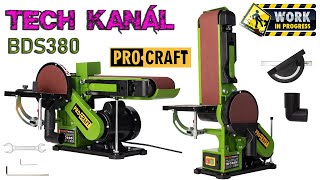 💥 Kombinovaná pásová a kotoučová bruska Procraft BDS380 🌲 [upl. by Ahsiya]